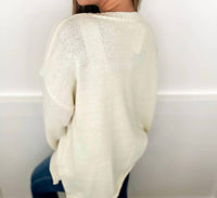 Mello - Details Are Everything Cotton Blend Long Sleeve Sweater