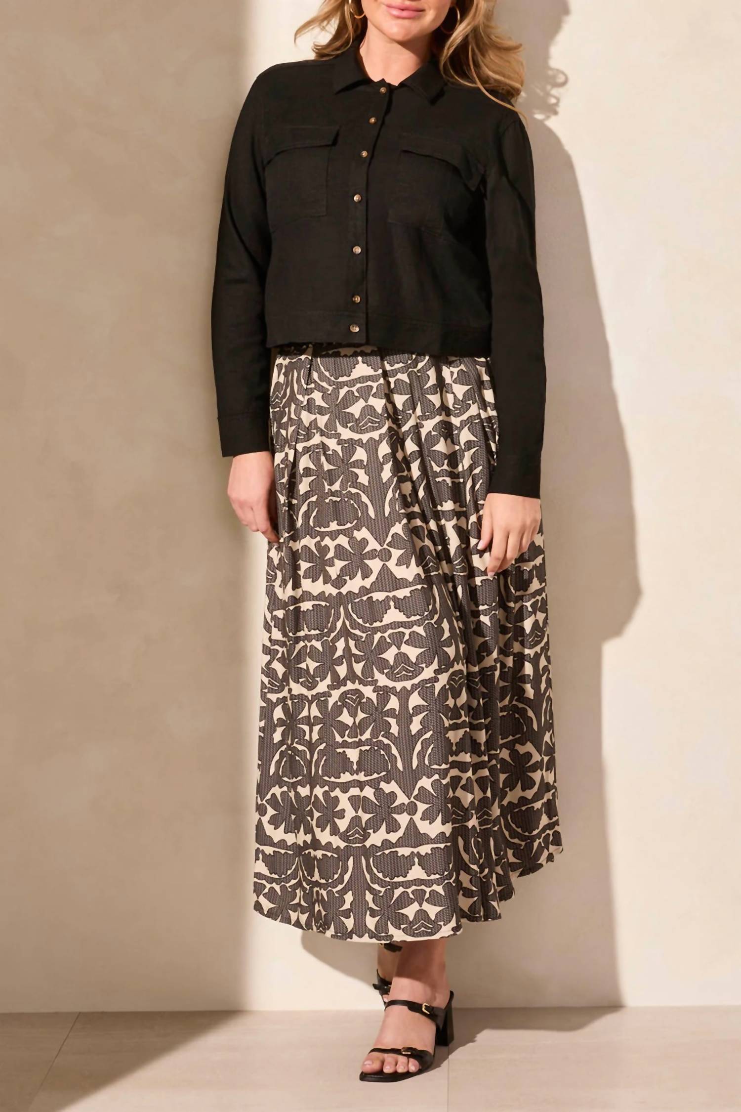 Tribal - Button Front Jacket With Chest Pockets