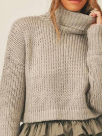 Mable - Cropped Turtleneck Sweater