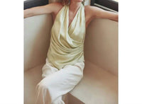 Fore Collection - V-neck Wrap Halter Neck Top