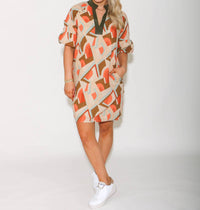 Thml - Print Short Sleeve Mini Dress