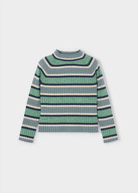 Mayoral - Long Sleeve Rib Turtleneck Sweater