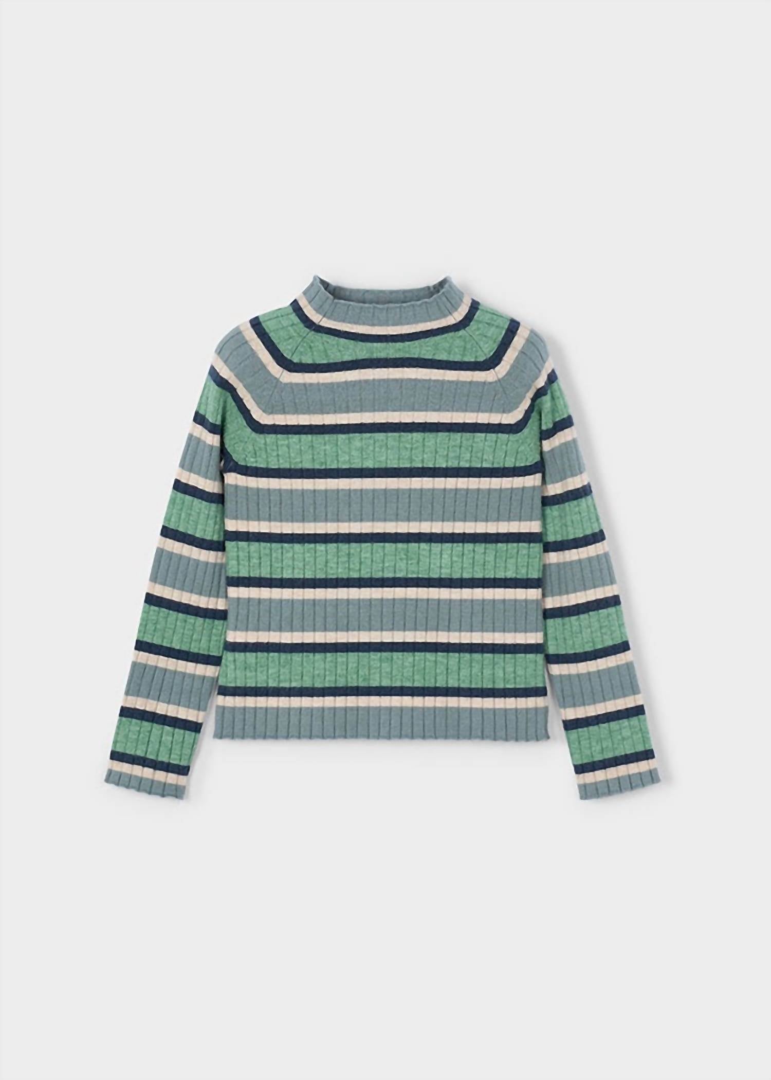 Mayoral - Long Sleeve Rib Turtleneck Sweater