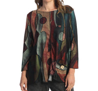 Jess & Jane - Tom Tom French Brushed Knit Top - Plus