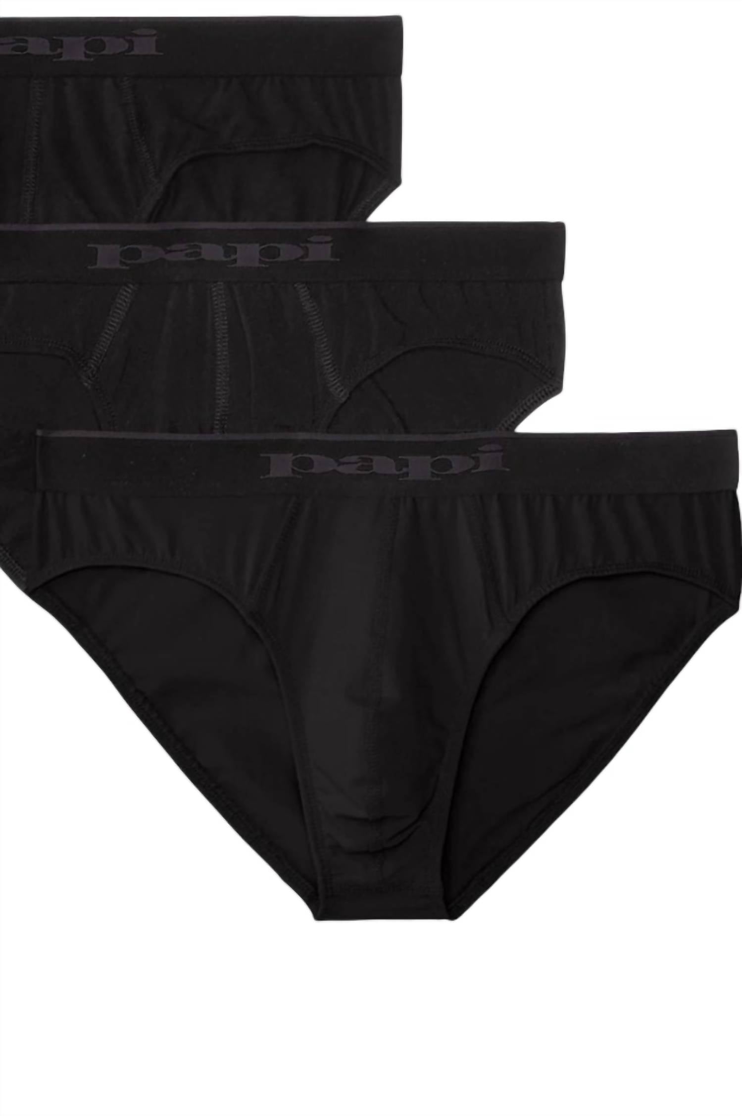 Papi - Men's Cotton Stretch Brief - 3-pack