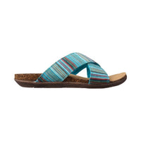 Lamo Women's Leyla Crossband Sandal in turquoise - women's sandal