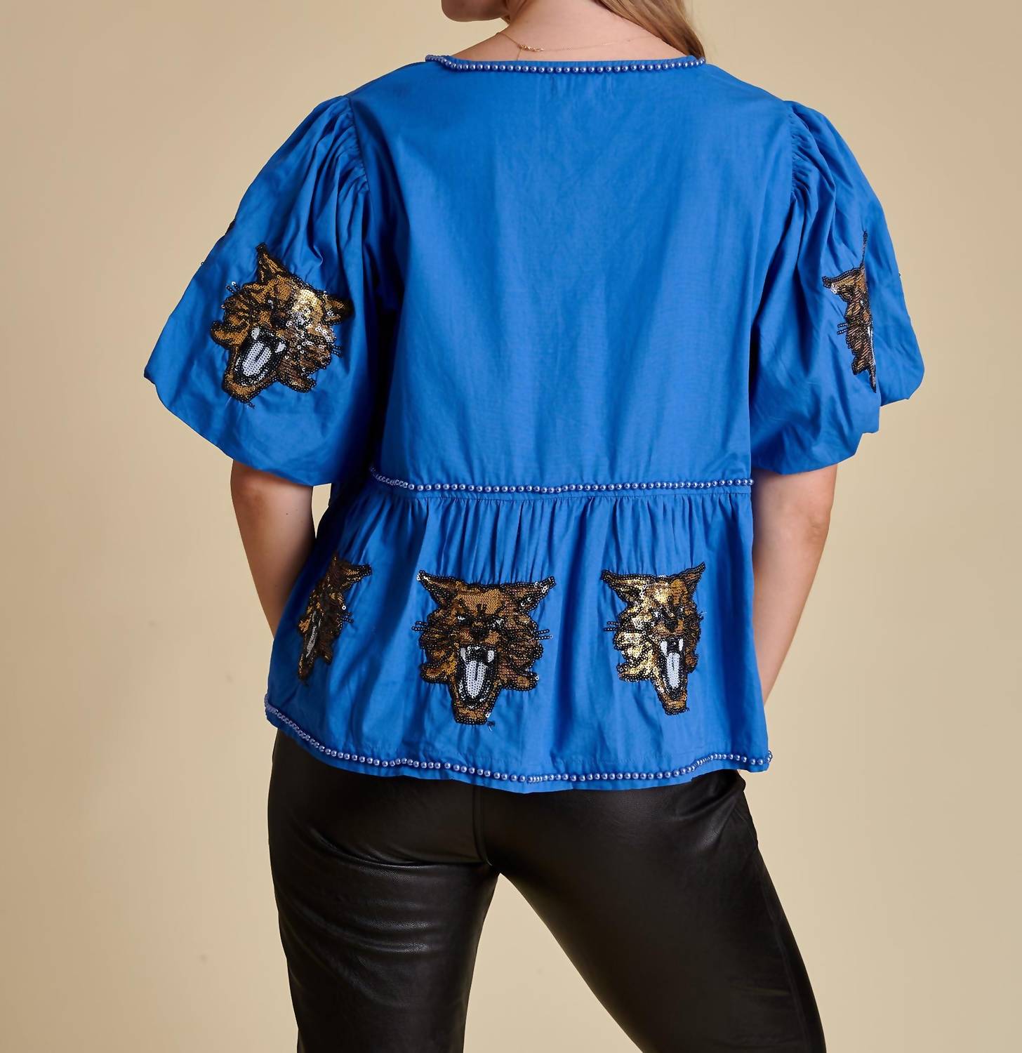 Stewart Simmons - The Puff Sleeve Peplum Top Kentucky