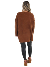 Mustard Seed - Laidback Daze Oversized V-Neck Sweater