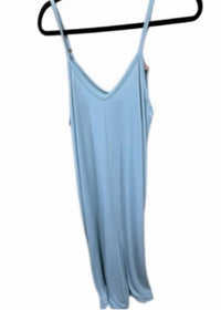 ZENANA Women's Spaghetti Strap Long Tee Dress in sage - women's dress