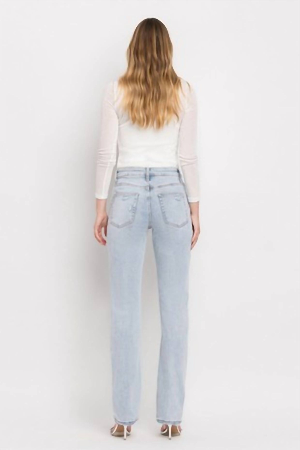 Lovervet - 90's Vintage Super High Rise Straight Jeans