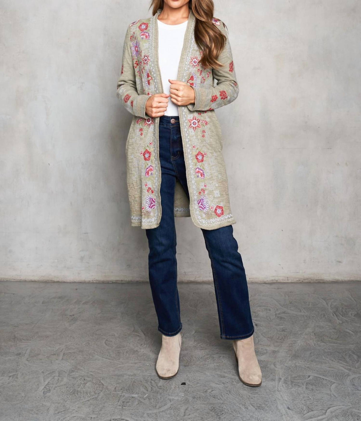 Paparazzi - Embroidered Double Face Knit Jacket