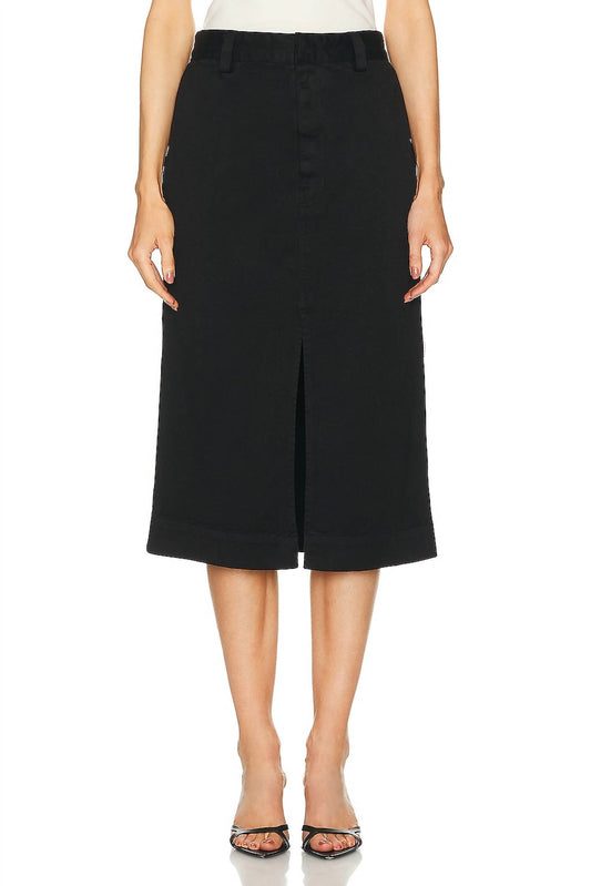 Enza Costa - SOFT TOUCH SLIT SKIRT