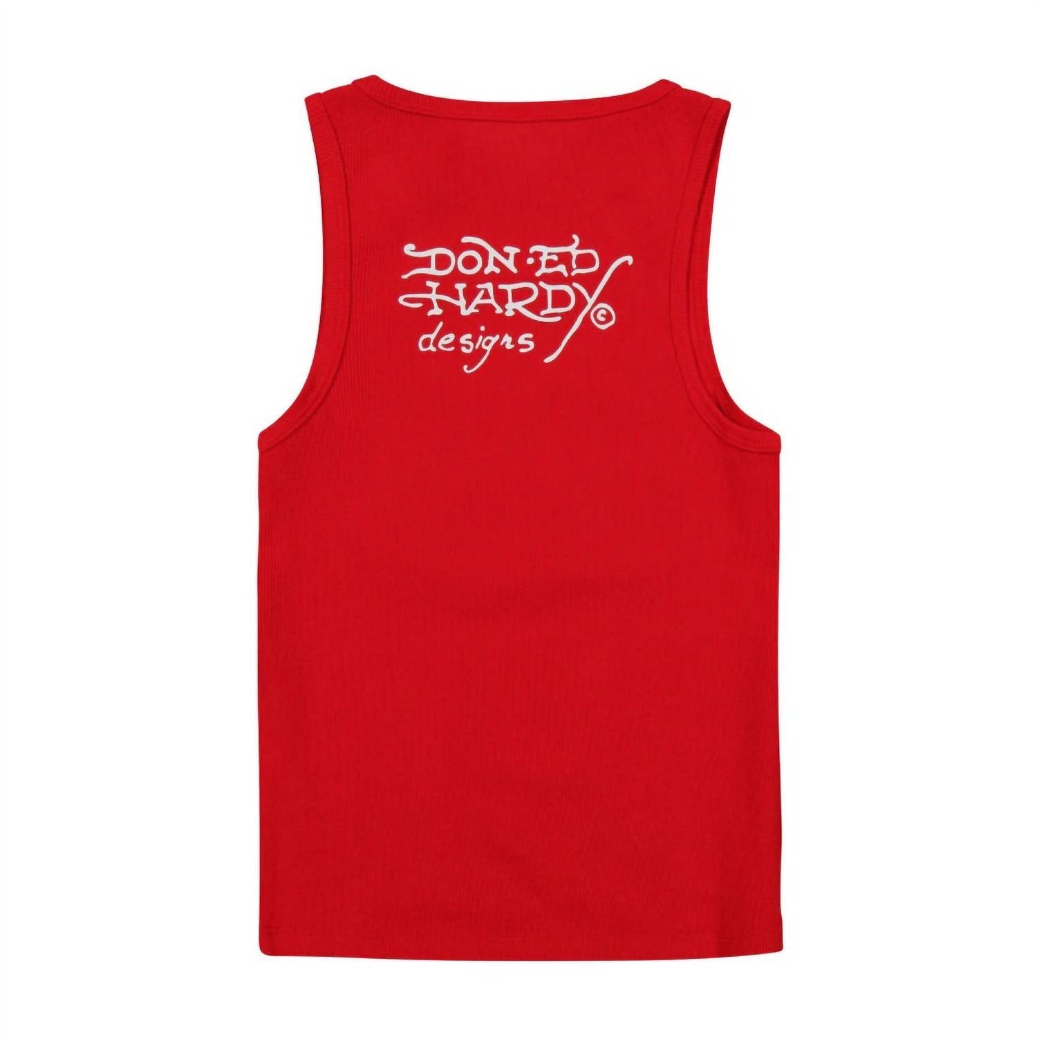 Ed Hardy - Women's Cross Rhinestone Tank Top