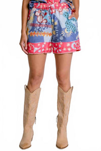 Johnny Was MARNA SHORT in liberty scarf - women's shorts - detail view