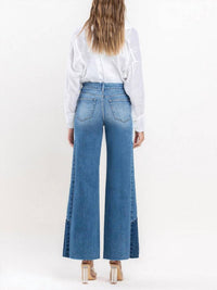 Vervet By Flying Monkey - Calista Side Contrast Wide Leg Jeans