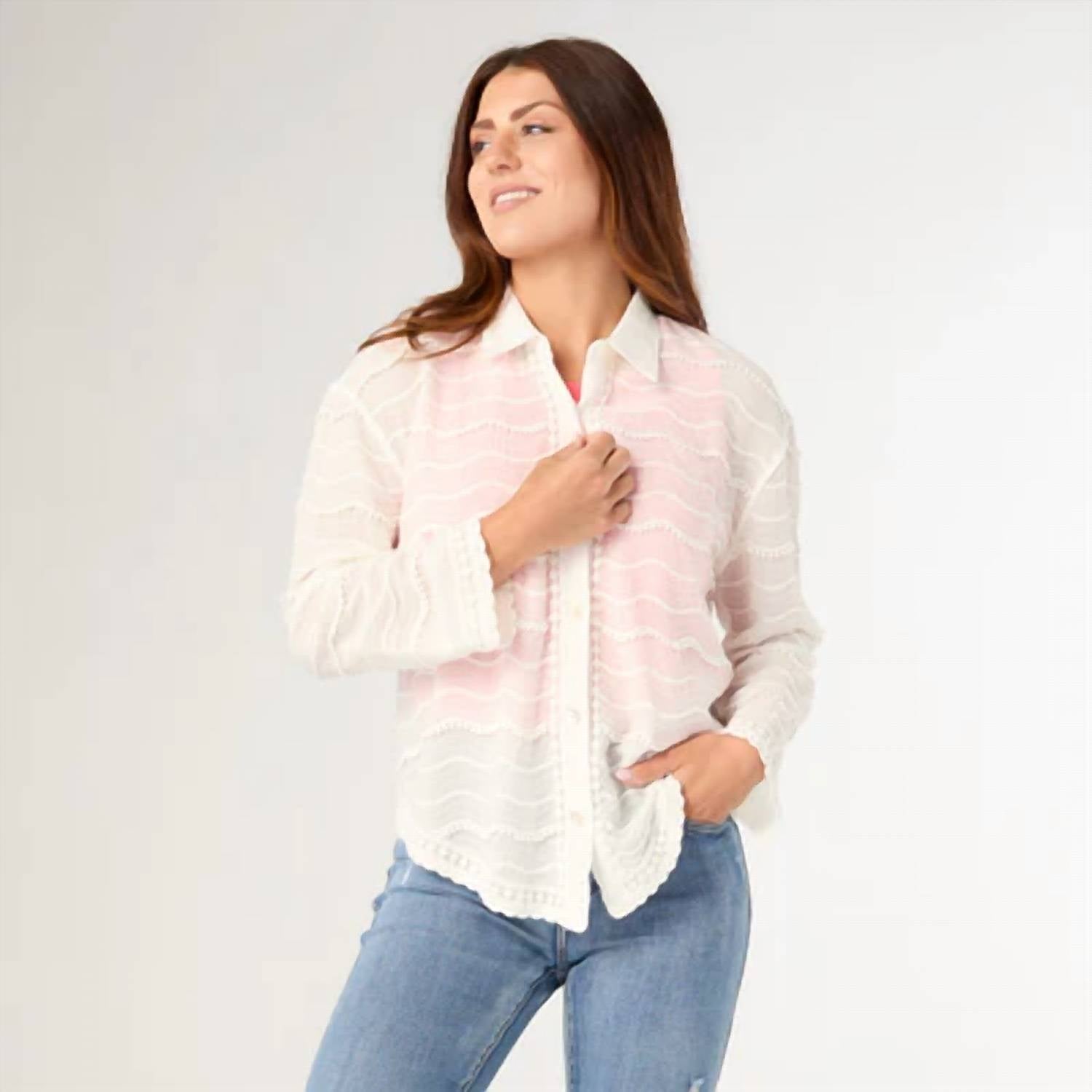 Coco + Carmen - Jenny Button Front Top