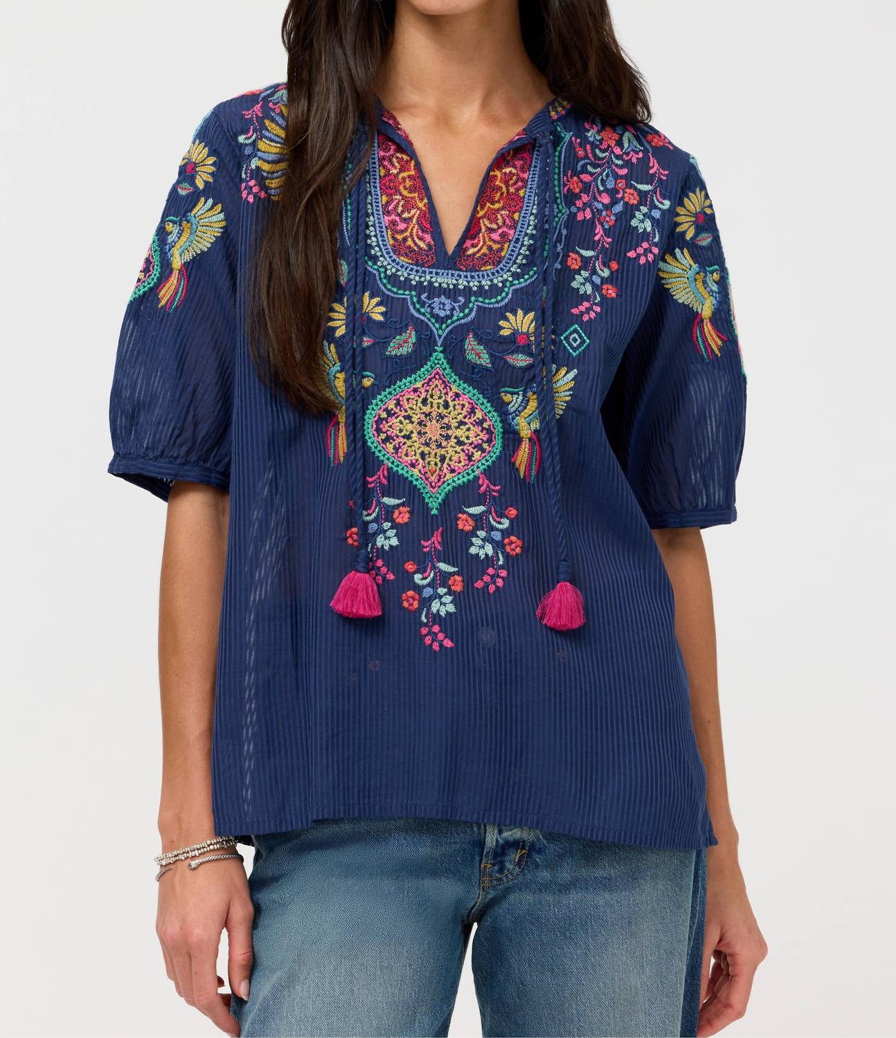 Johnny Was - Margot Short Sleeve Blouse