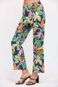 Fate By Lfd - Tropical Print Flare Pants