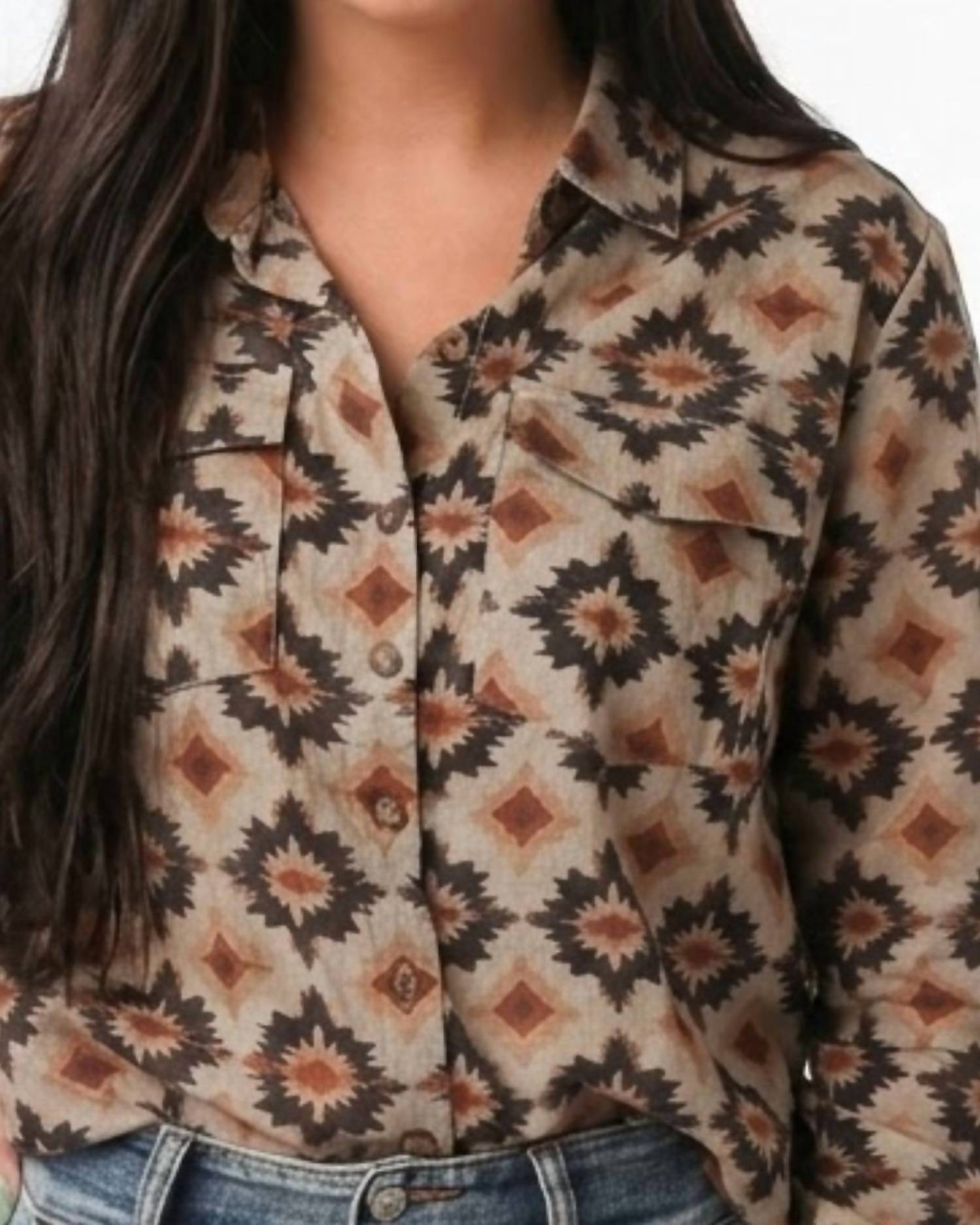 Layerz Clothing - Jordan Aztec Long Sleeve Shirt