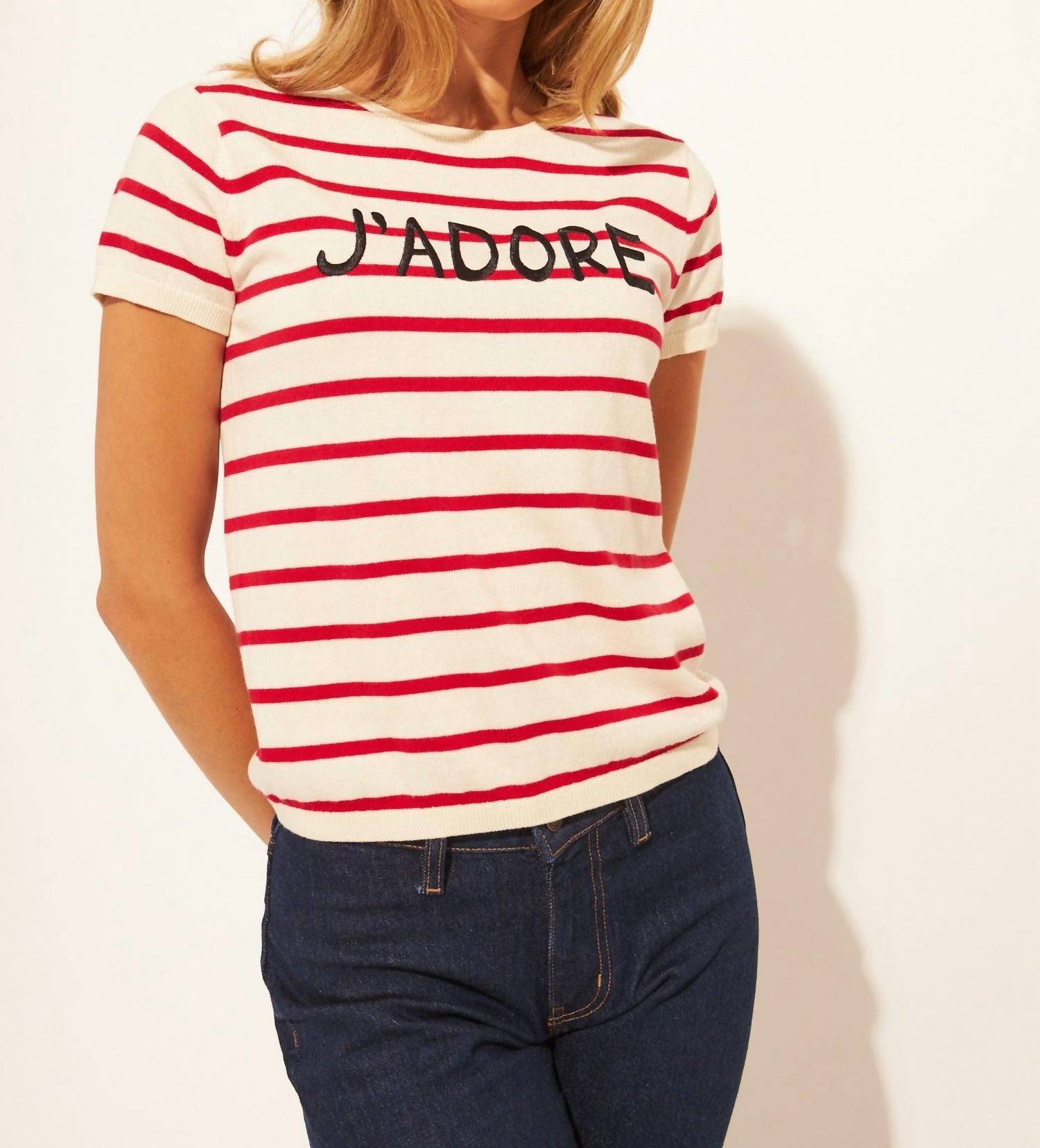 John + Jenn - Striped Sweater Top