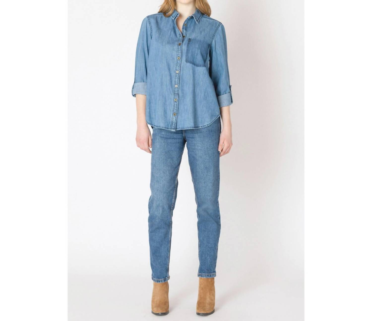 Dex - Washed Pocket Denim Shirt