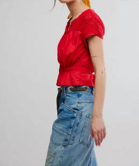 Free People - Women's Gemma Embroidered Top