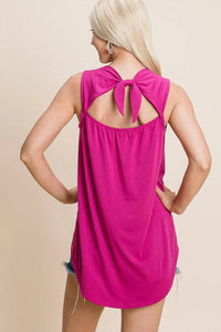 Vanilla Bay - Open Back Tie Top