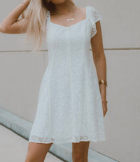 Able - Whimsical Lace Mini Dress
