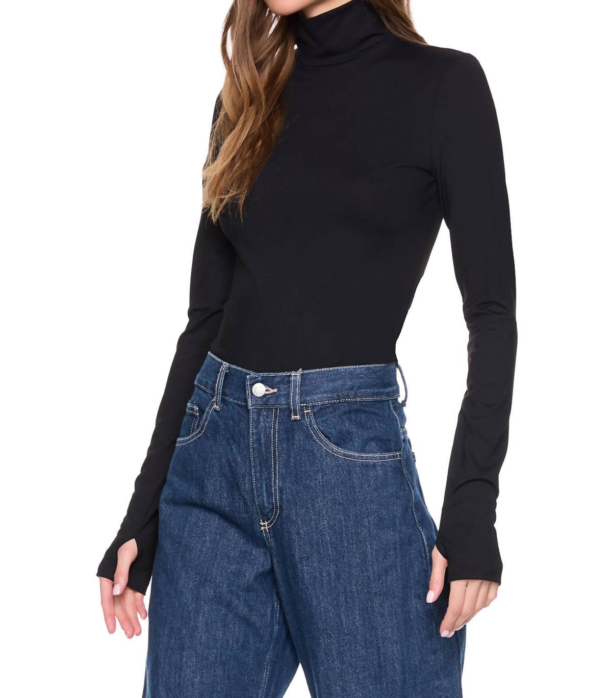 Susana Monaco - Turtleneck Long Sleeve Top