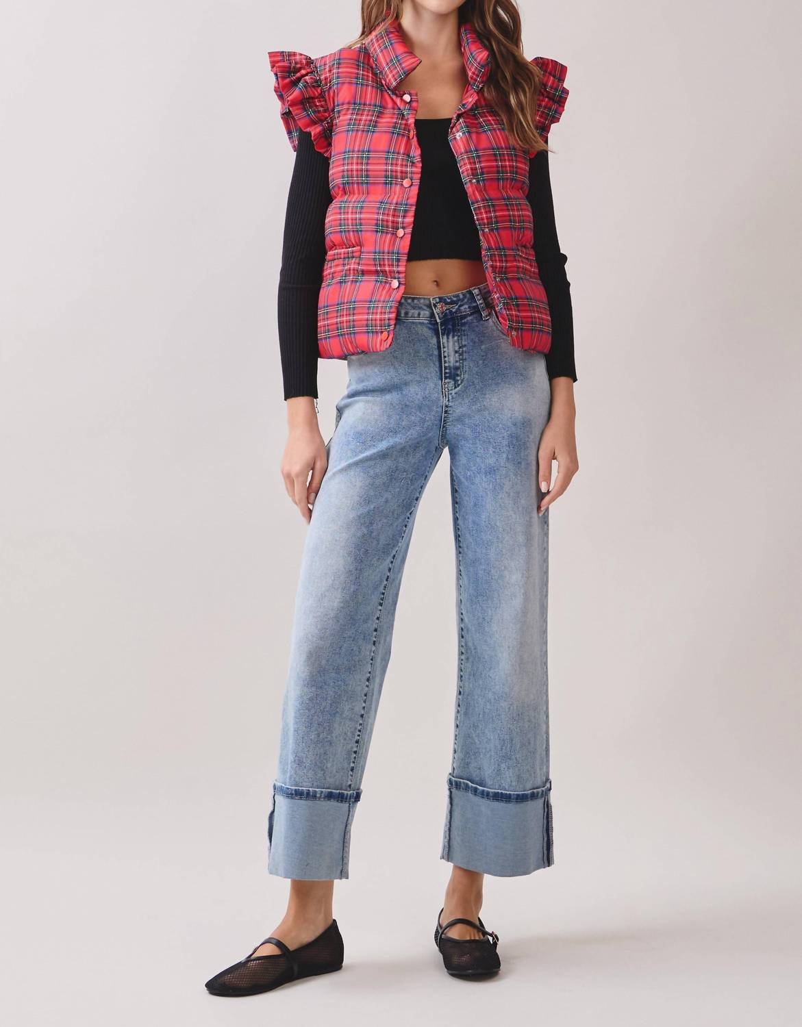 Tcec - Rosalyn Plaid Vest