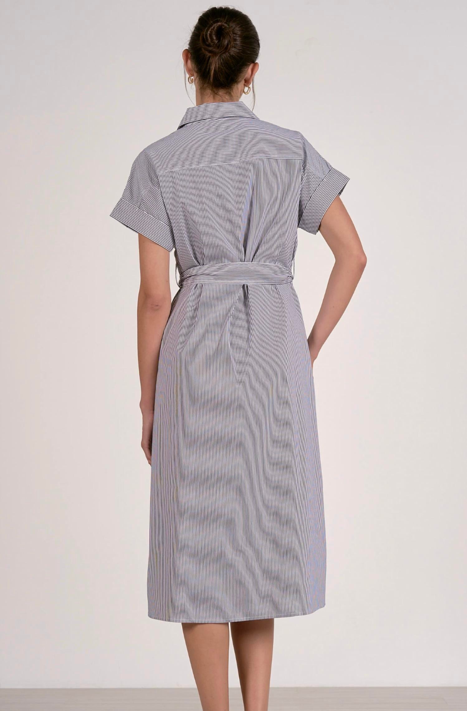Elan - Striped Midi Dress
