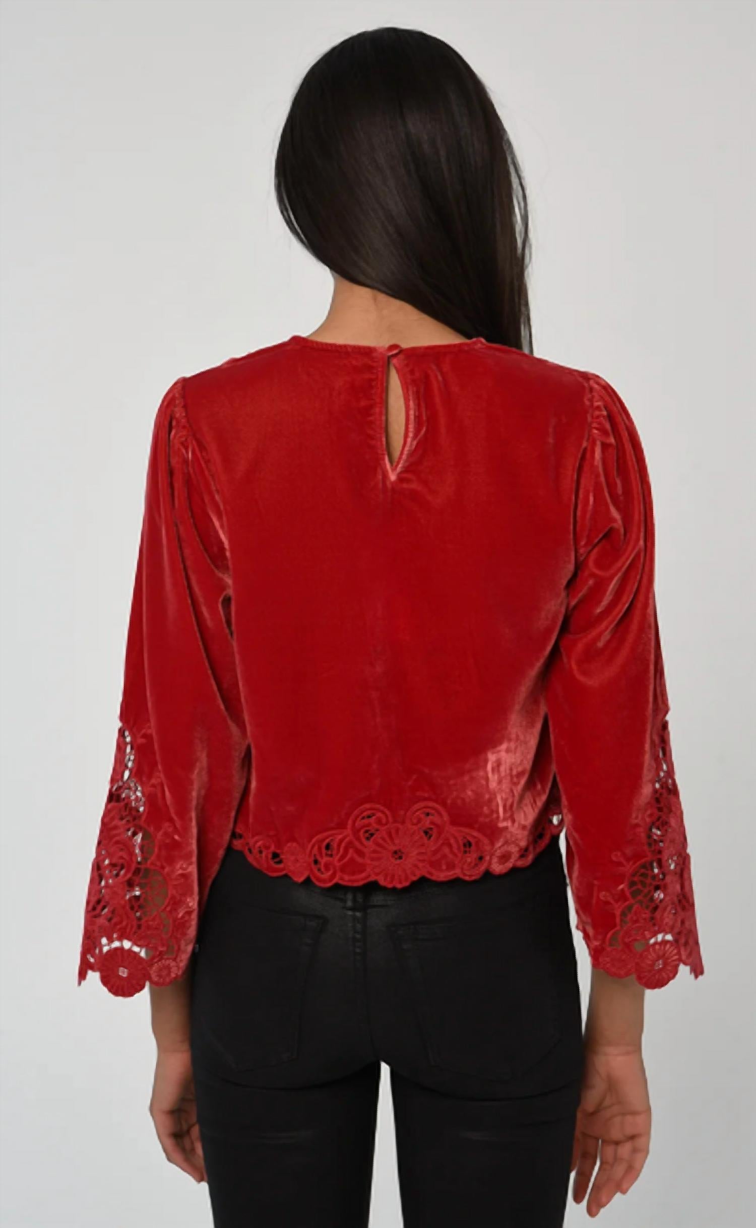 Love The Label - American Beauty Embroidery Top