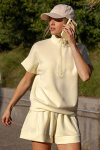 Rae Mode - Quarter Zip Lounge Top