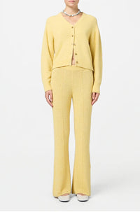 Guest In Residence Boucle Flare Pants in residence boucle flare pants in butter - women's pants
