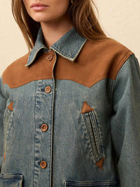 Faherty - Ridge Back Denim Suede Jacket