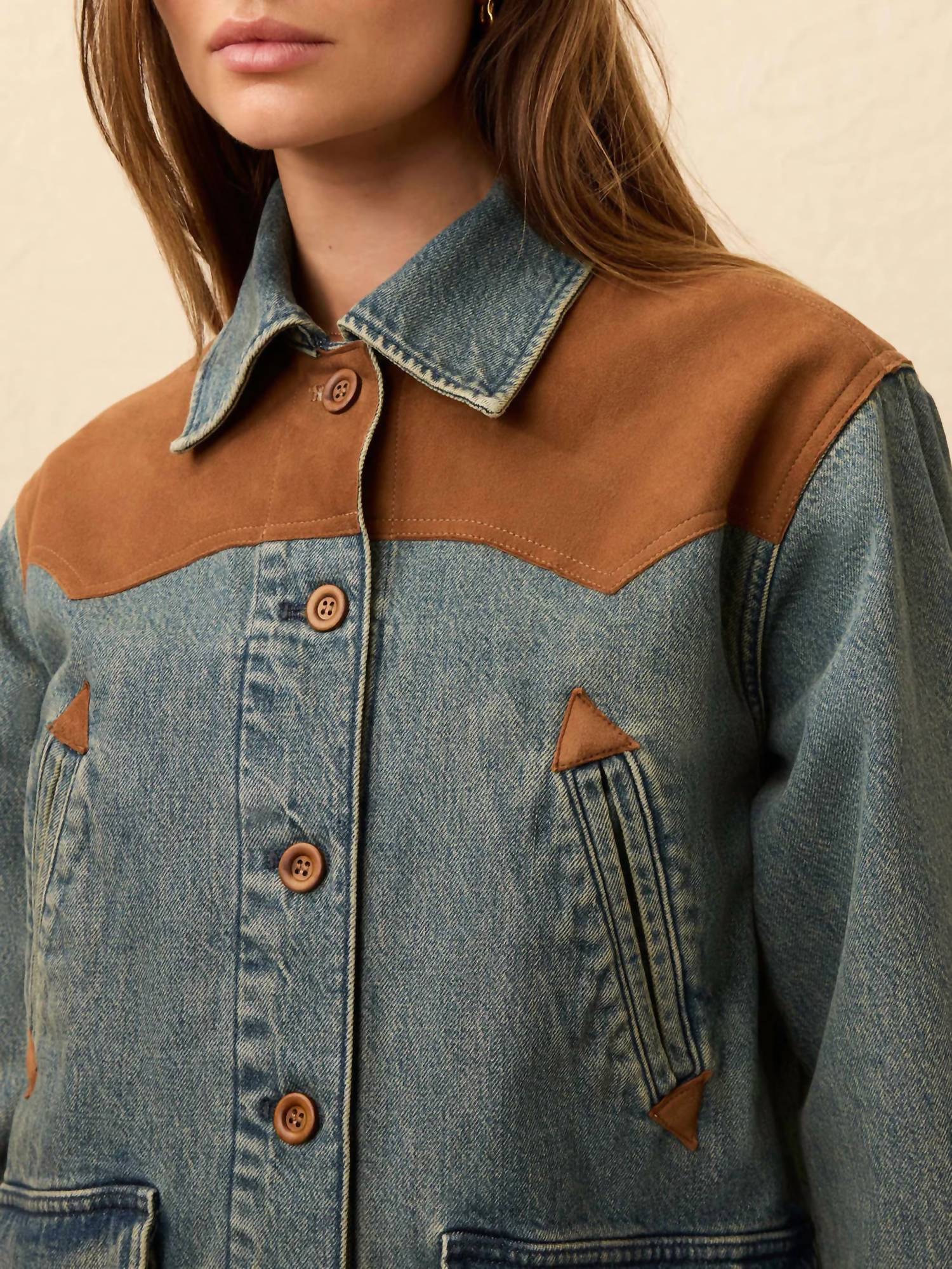 Faherty - Ridge Back Denim Suede Jacket