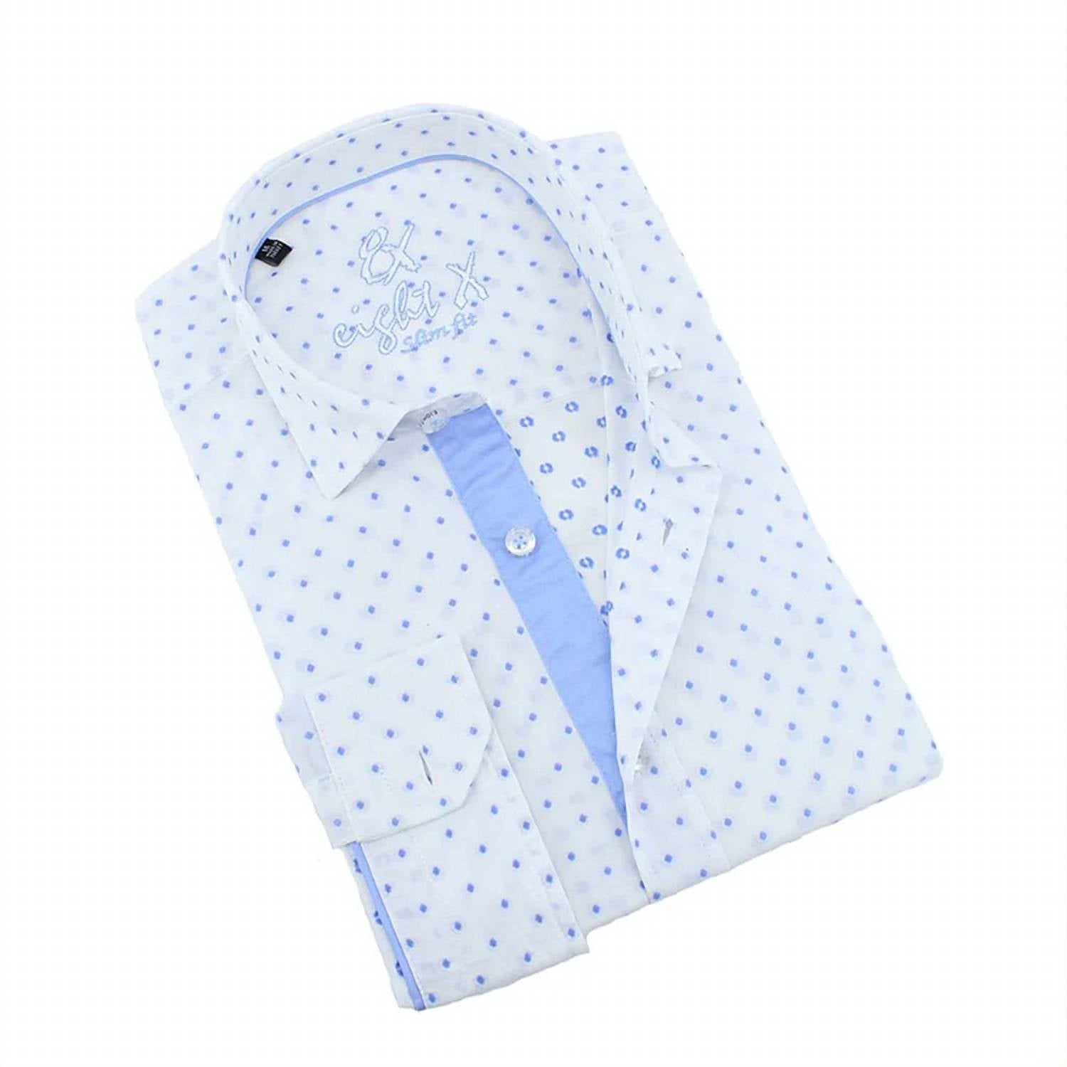 Eight X - Dot Print Fil Coupé Button Down Shirt