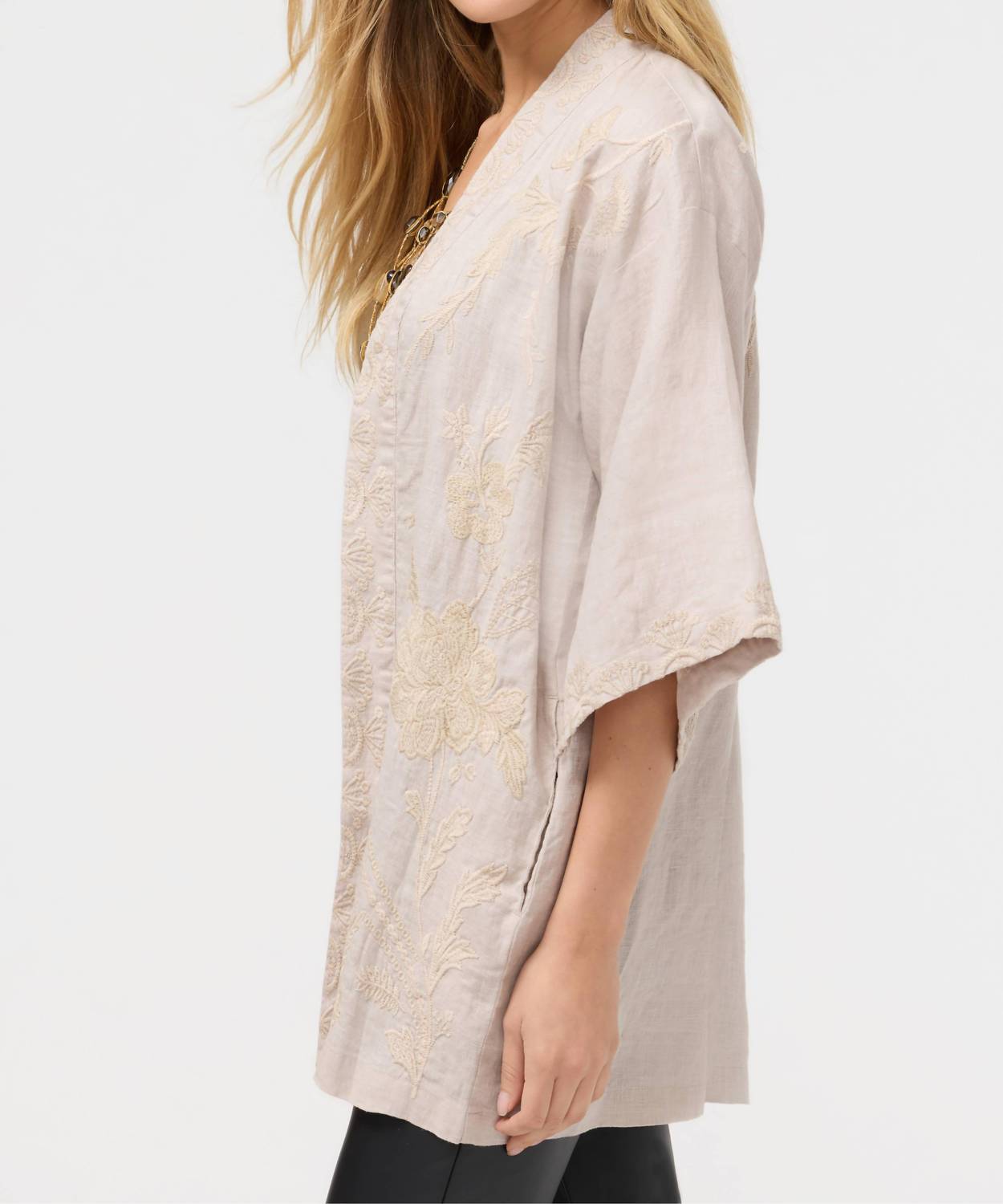 Johnny Was - LARA LINEN KIMONO