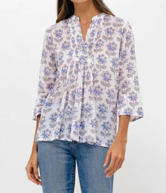 Oliphant - Long Sleeve Pintuck Blouse