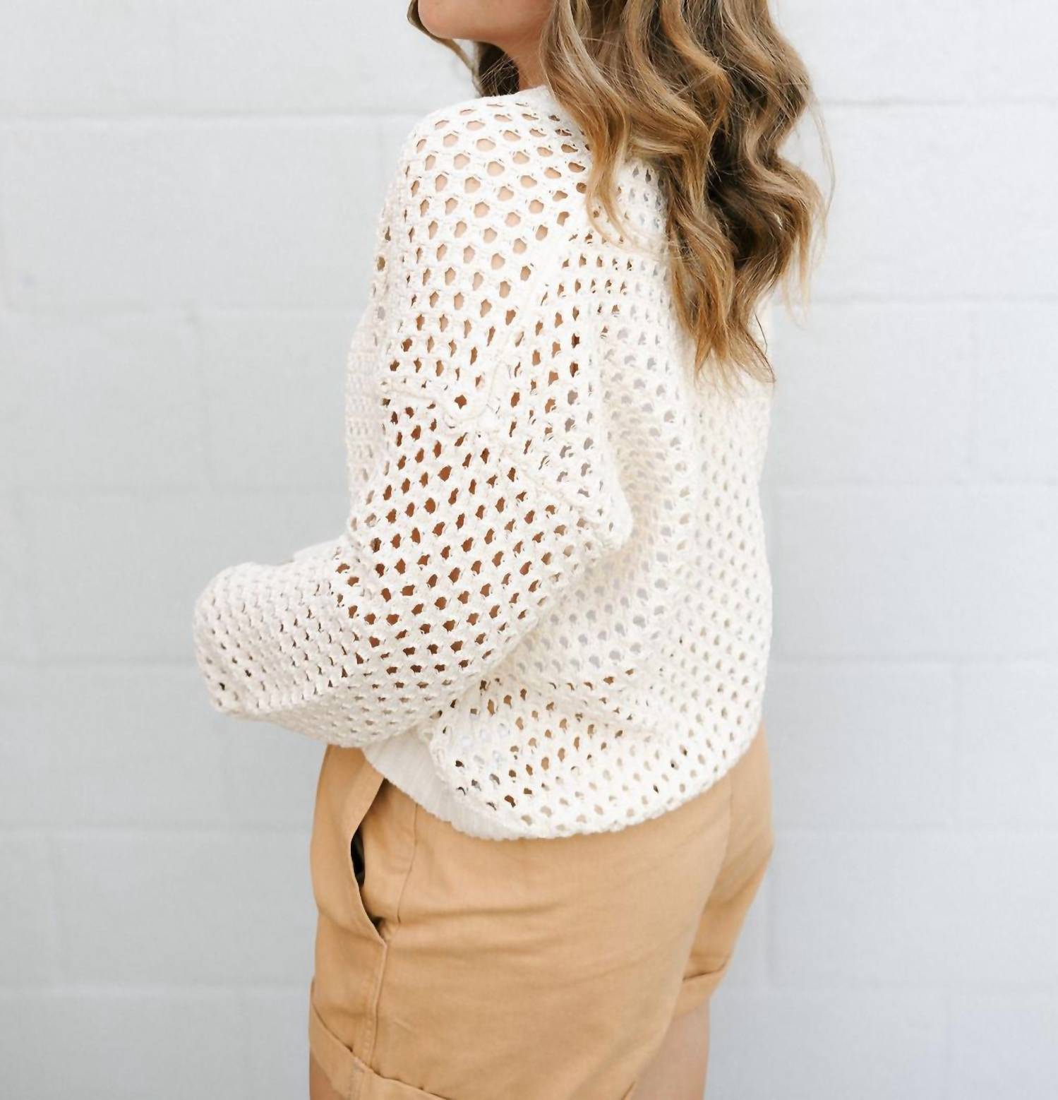 By Together - Kensley Open Knit Cardigan