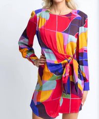 Karlie - Mosaic Wrap Dress