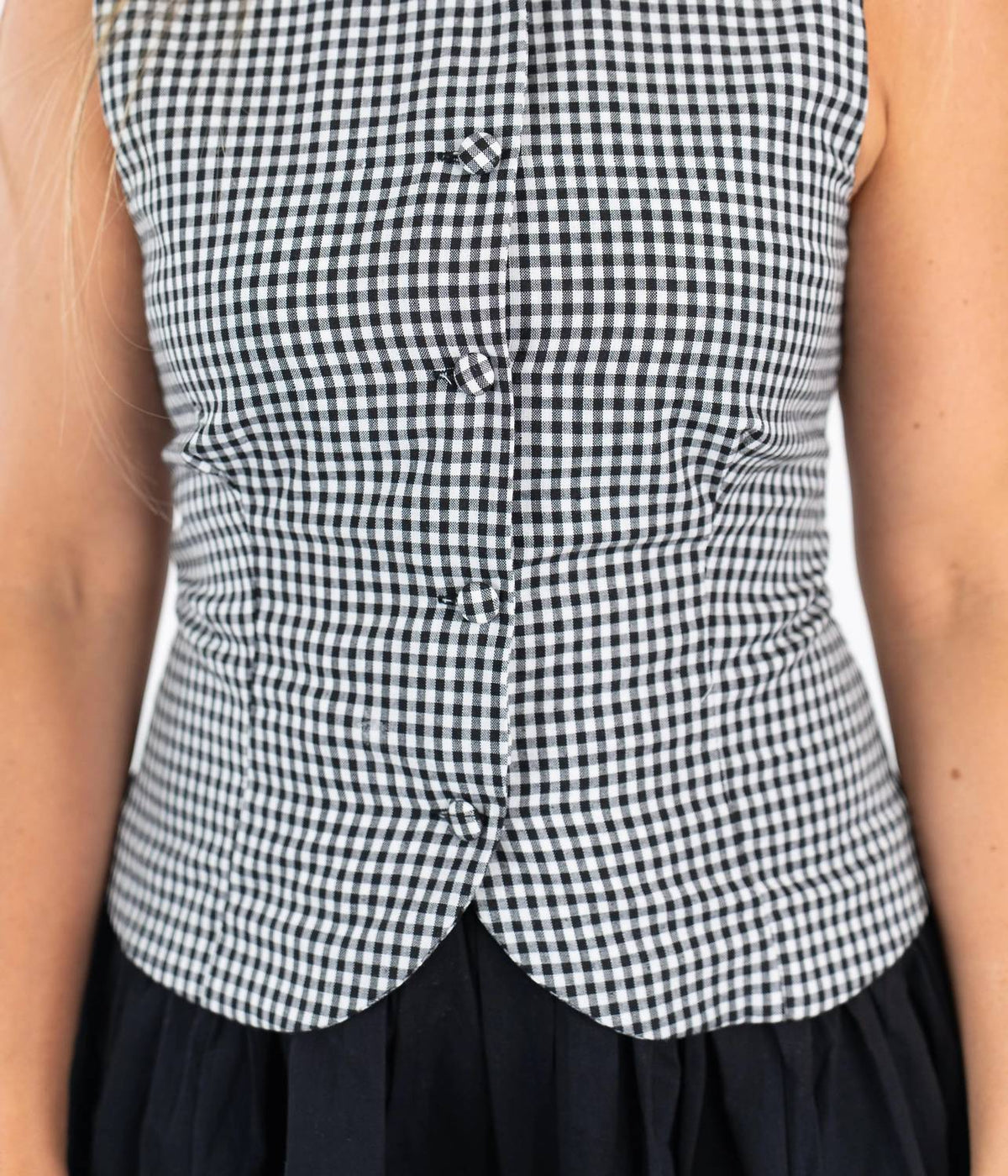 Olivaceous - Angie Gingham Mini Dress