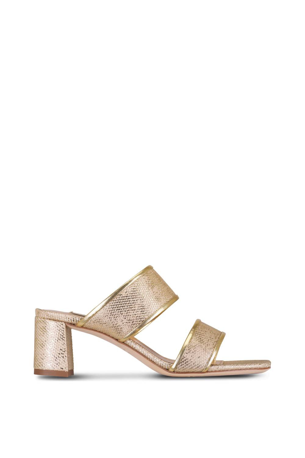 Arteana Women's Enna Double Strap 50mm Sandal in platino - women's sandal - alternate view