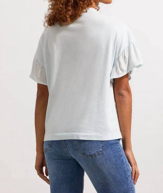 Tribal - Crew Neck Drop Shoulder with Frill Tee