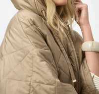 Joseph Ribkoff - Woven Diamond Quilt Hooded Jacket