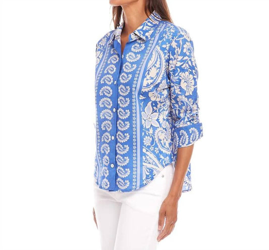 Karen Kane - Ruched Sleeve Shirt