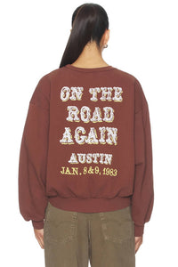 Daydreamer - Willie Nelson In Austin Oversized Sweatshirt