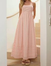 One And Only Collective - Squiggle Smocked Maxi Dress