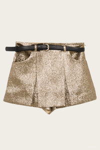Self-Portrait - Metallic Jacquard Skort