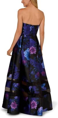 Adrianna Papell - Strapless Organza Gown